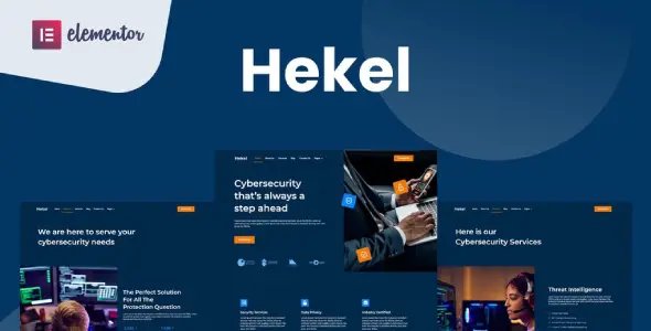 Hekel – Cyber Security Elementor Template Kit
